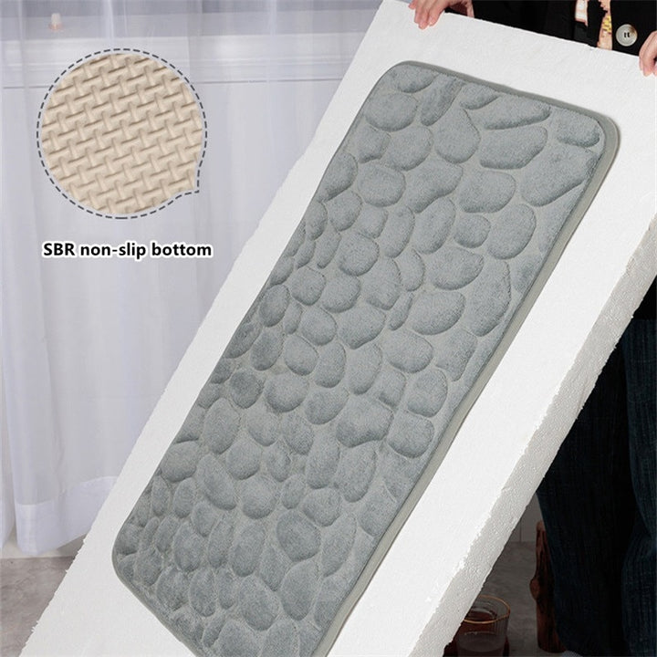 Cobblestone Embossed Non-Slip Bathmat