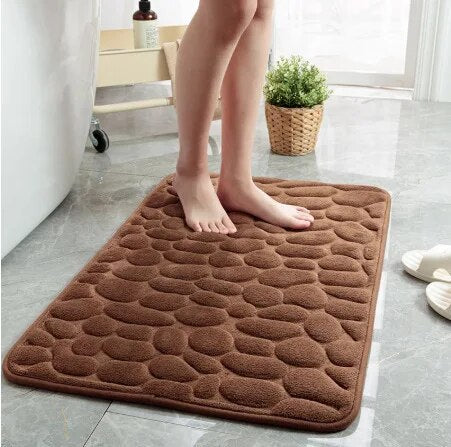 Cobblestone Embossed Non-Slip Bathmat