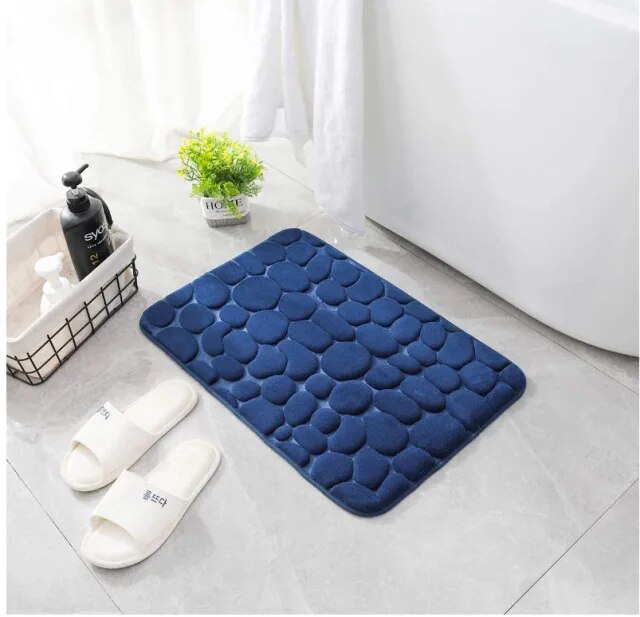 Cobblestone Embossed Non-Slip Bathmat