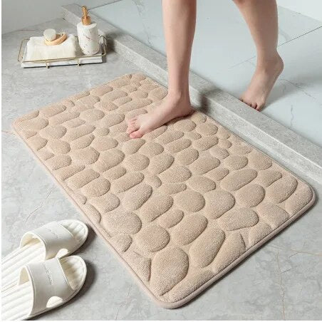 Cobblestone Embossed Non-Slip Bathmat