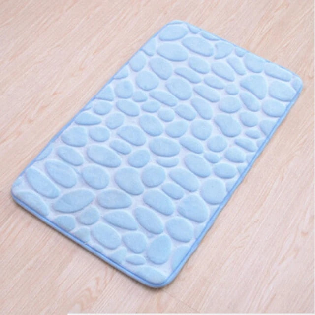 Cobblestone Embossed Non-Slip Bathmat